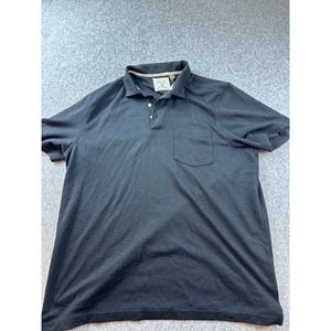 Men’s XLARGE TASSO ELBA ISLAND Sun Protection Black UPF Protection Polo Shirt